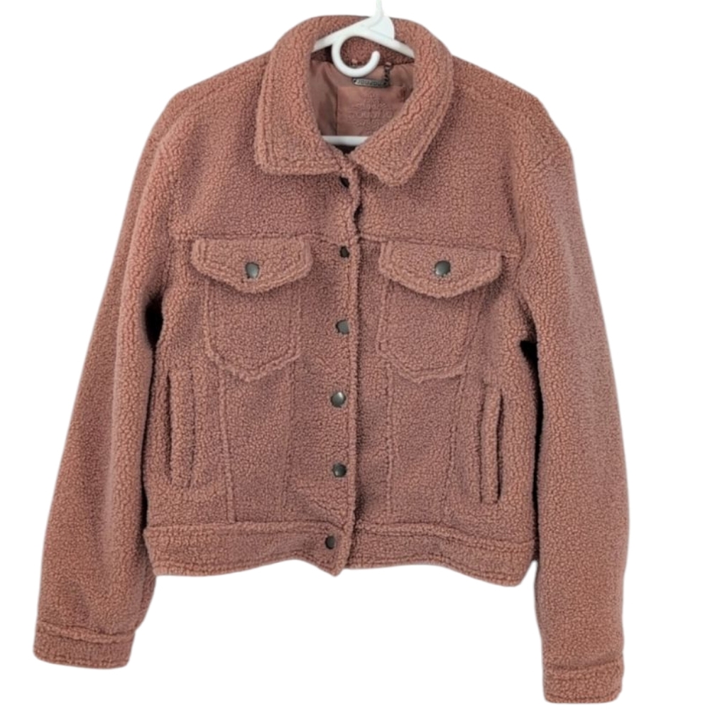 NWT Jou Jou faux fur jacket size Large !